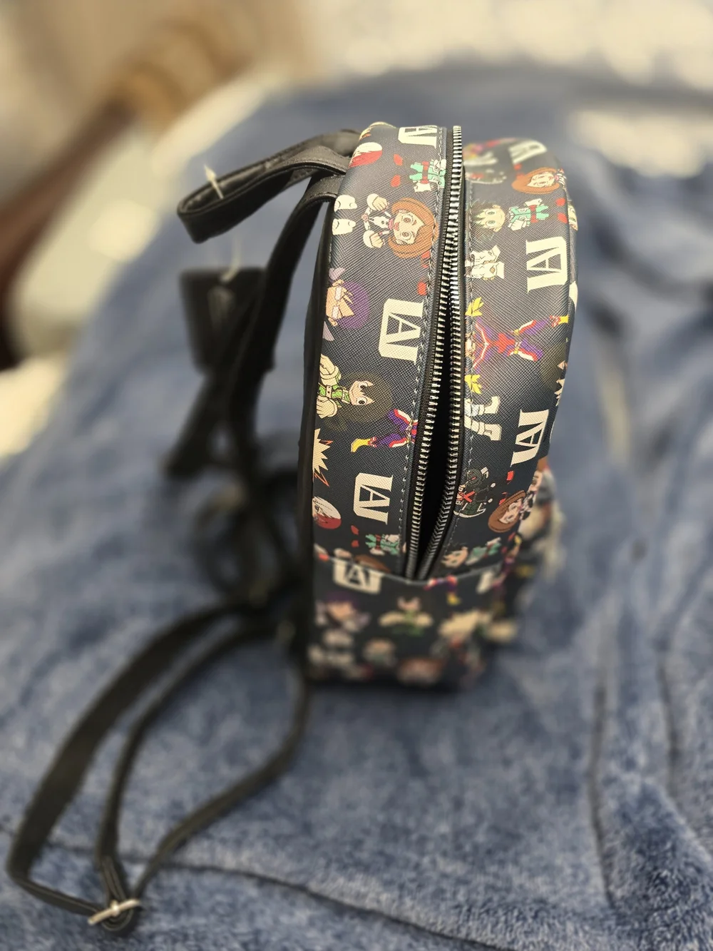 My Hero Academia Chibi Character Crossbody Bag - Black